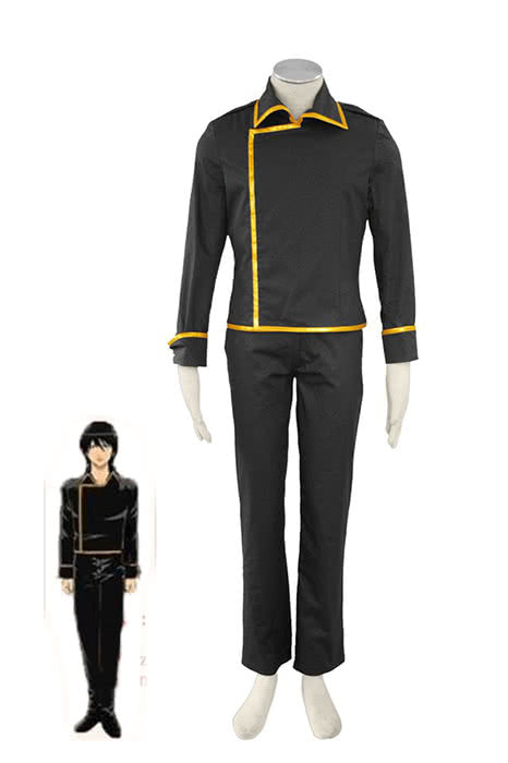 Black  Uniform Gintama Earthworks Fourteen Lang Cosplay Costume Shinsengumi