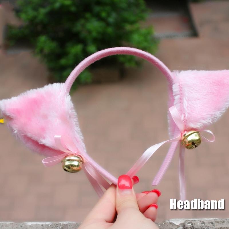 Black And White Cat Ears Tail Cat Claw Cos Props Headwear Cosplay