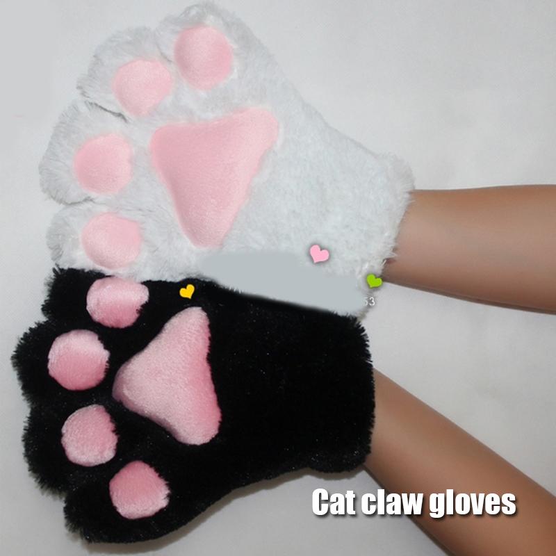 Black And White Cat Ears Tail Cat Claw Cos Props Headwear Cosplay