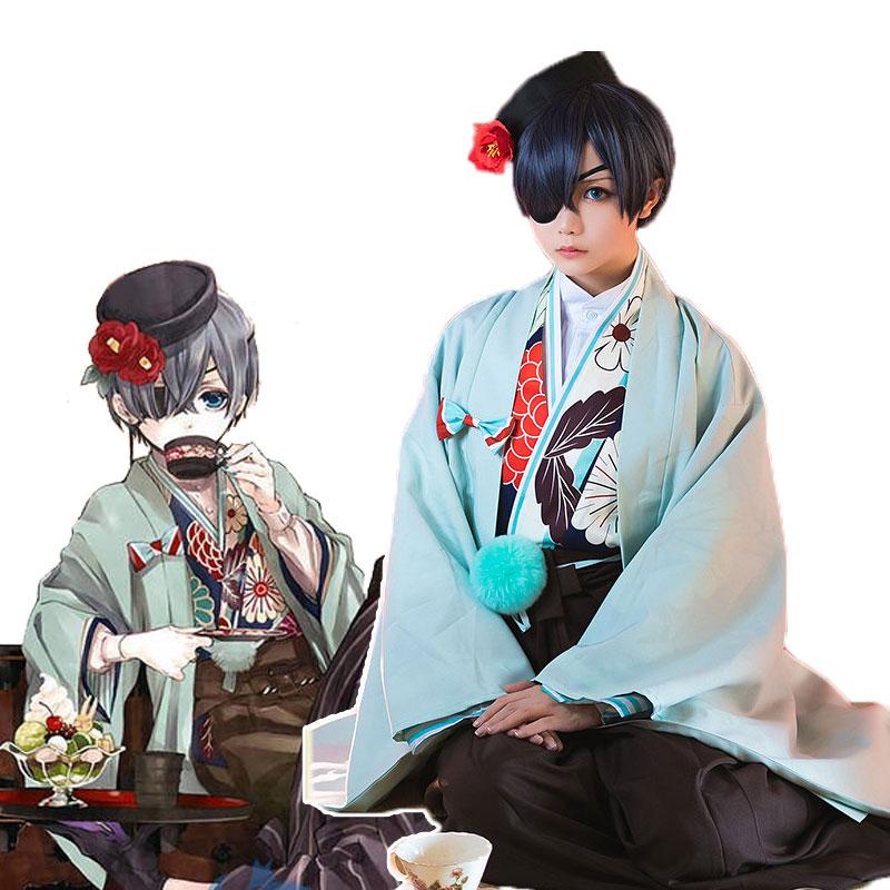 Black Butler Ciel Phantomhiv kimono Cosplay Costume