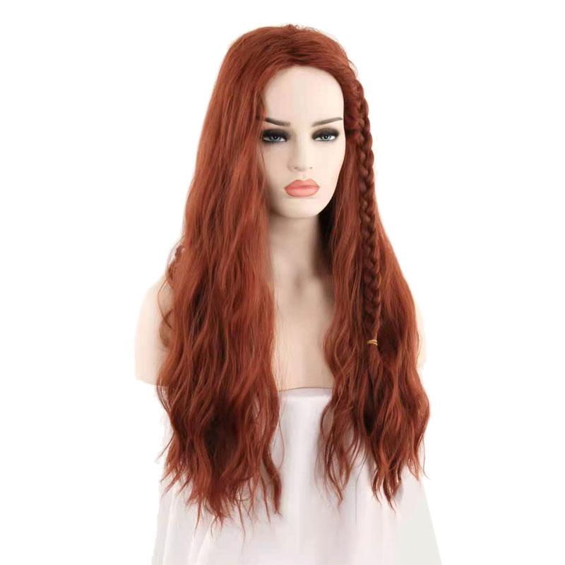 Black Widow Natasha Romanoff Zentai Orange Brown Cosplay Wigs