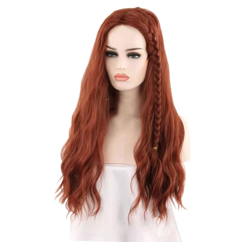 Black Widow Natasha Romanoff Zentai Orange Brown Cosplay Wigs