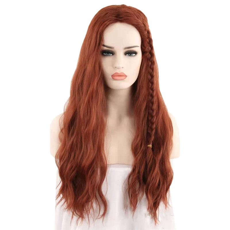Black Widow Natasha Romanoff Zentai Orange Brown Cosplay Wigs