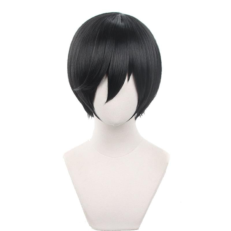 Blue Lock Itoshi Rin Short Black Cosplay Wigs