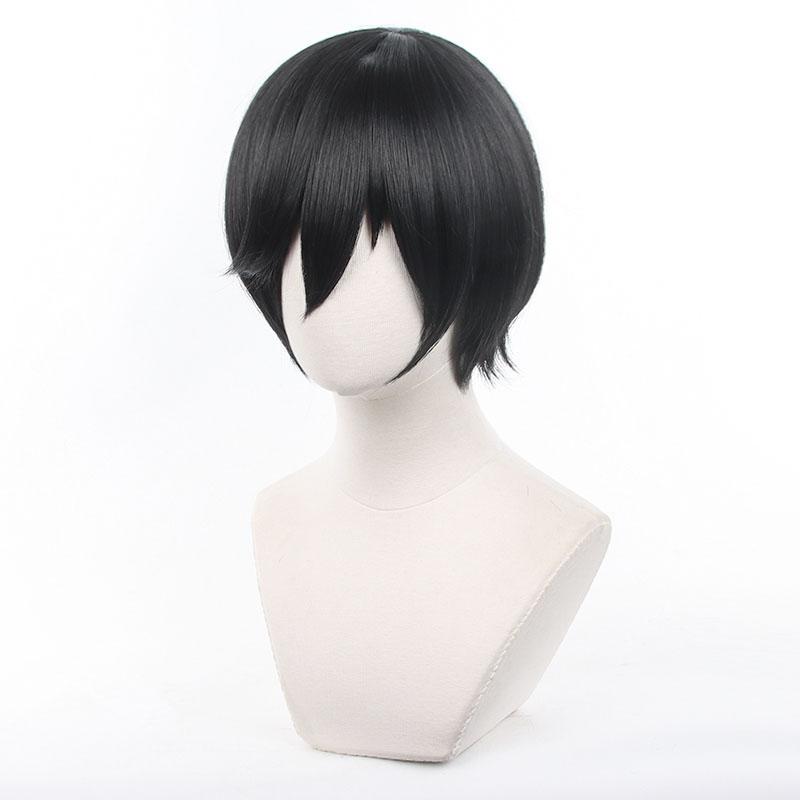 Blue Lock Itoshi Rin Short Black Cosplay Wigs