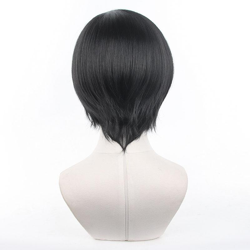 Blue Lock Itoshi Rin Short Black Cosplay Wigs