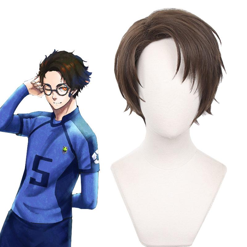 Blue Lock Kenyu Yukimiya Short Brown Cosplay Wigs