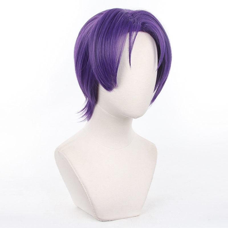 Blue Lock Reo Mikage Short Purple Cosplay Wigs