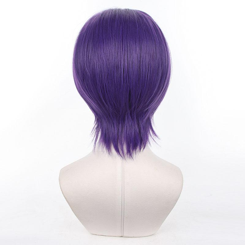 Blue Lock Reo Mikage Short Purple Cosplay Wigs