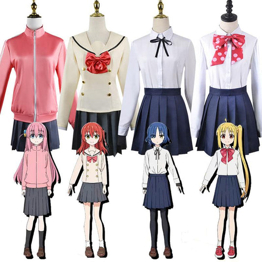Bocchi the Rock! Hitori Gotoh/ Ryo Yamada/ Ikuyo Kita/ Nijika Ijichi Cosplay Costume
