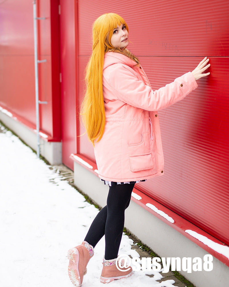 Game Glory Mucheng Su Long Orange Coaplay Wigs