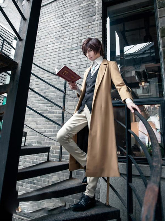 Bungou Stray Dogs Osamu Dazai Anime Detective Cosplay Costumes