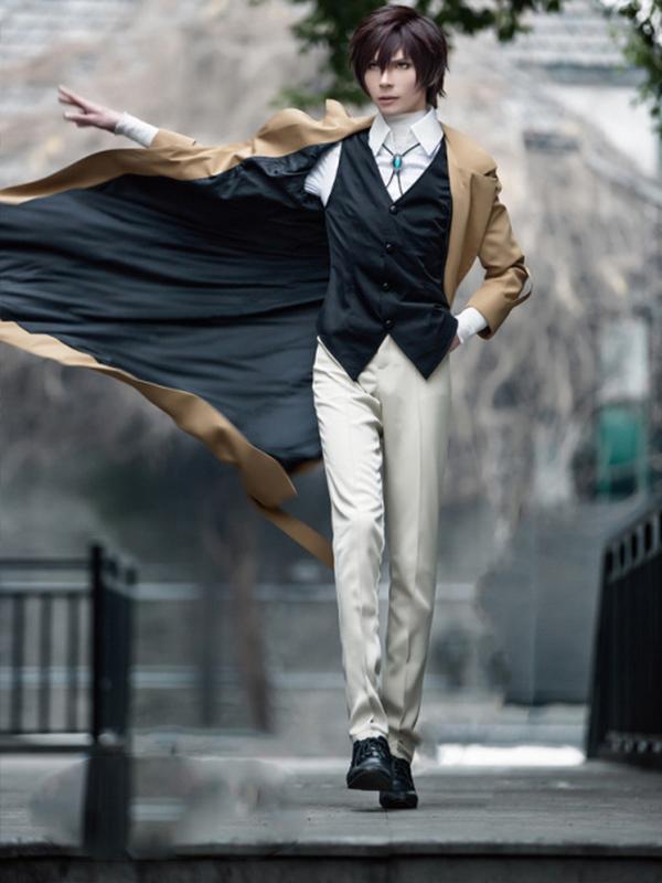 Bungou Stray Dogs Osamu Dazai Anime Detective Cosplay Costumes