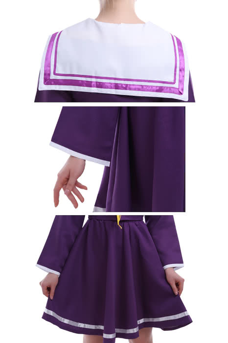 No Game NO Life Shiro Japanese Sailor Suit Cosplay Costumes