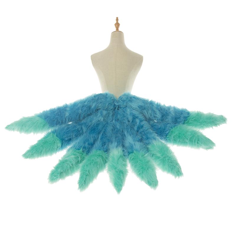 LOL Spirit Blossom Ahri Gradient Tail Cosplay