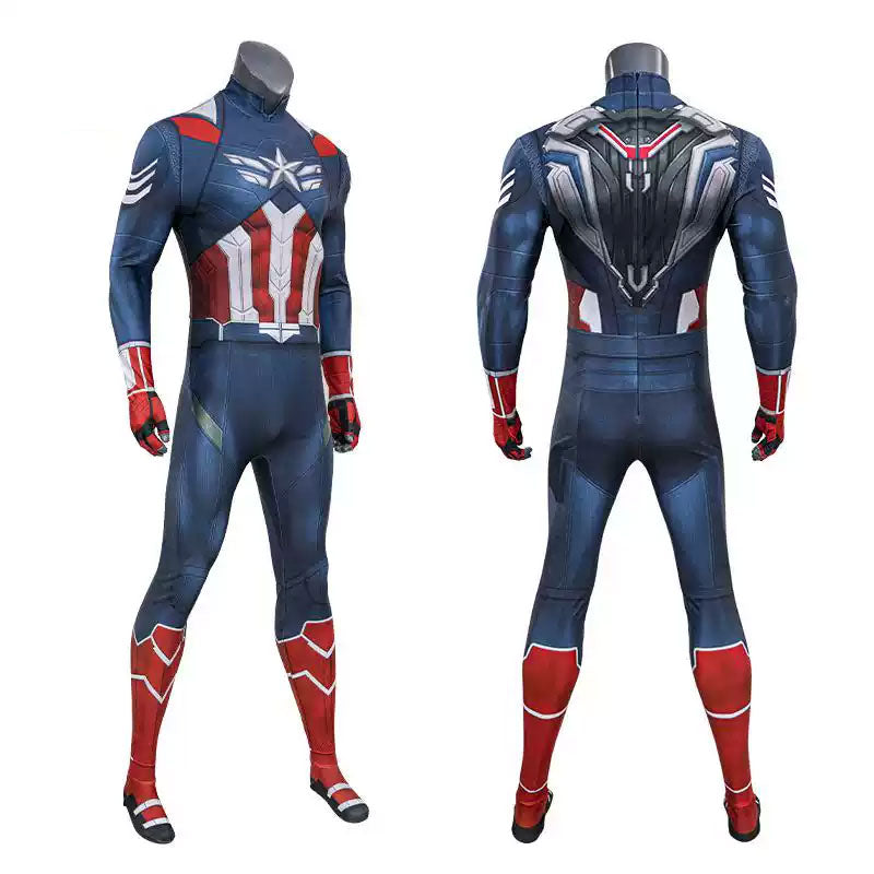 Captain America Falcon Sam Wilson Cosplay Costume
