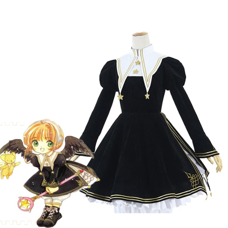 Cardcaptor Card Captor Sakura Kinomoto Lolita Dress Cosplay Costume Cardcaptor Card Captor Sakura Kinomoto Lolita Dress Cosplay Costume