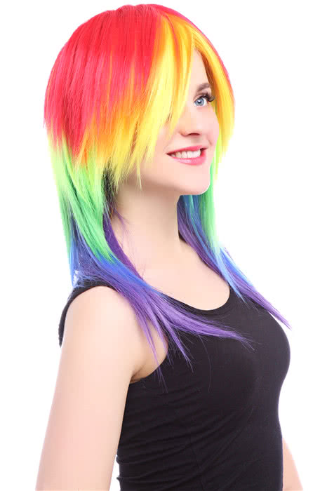 50cm Medium Cosplay Wig Rainbow My Little Pony Friendship Is Magic Party Hair