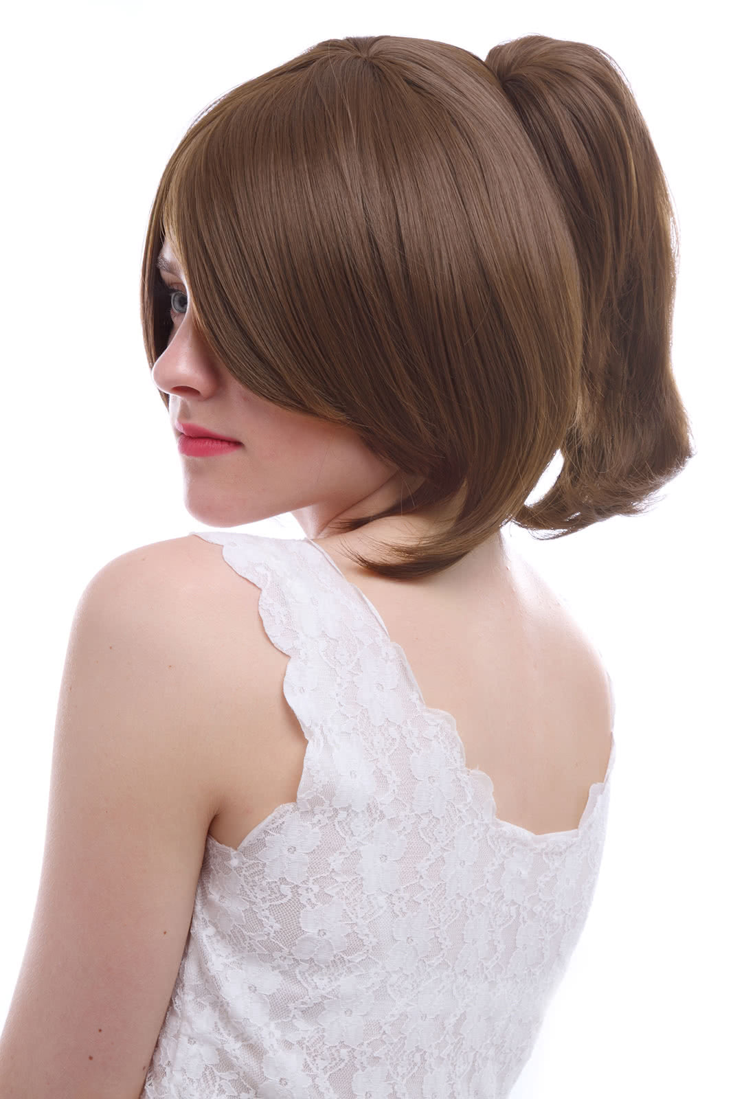 Attack On Titan Sasha Brown Blouse Clip On Ponytail Anime Cosplay Wigs