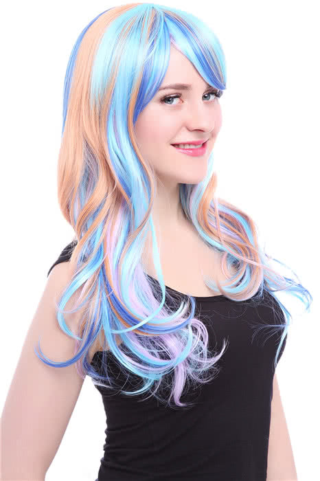 60cm Mix Color Long Wavy Fashion Wig