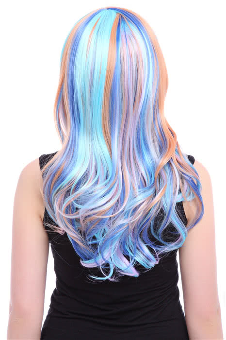60cm Mix Color Long Wavy Fashion Wig