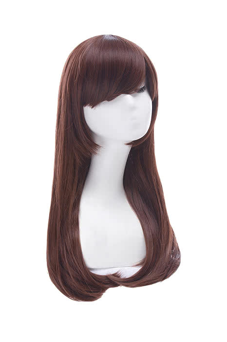 OW Game D.Va Hana Song Cosplay Wigs Long Hair Wigs