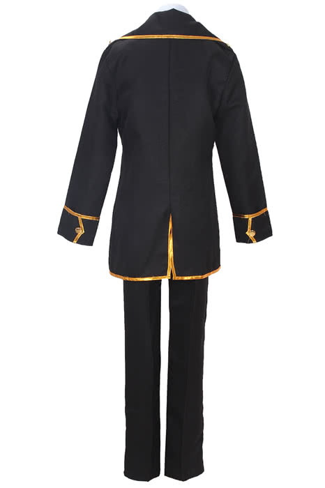 Gintama Earthworks Fourteen Lang Cosplay Costume Shinsengumi Uniform Black Uniform