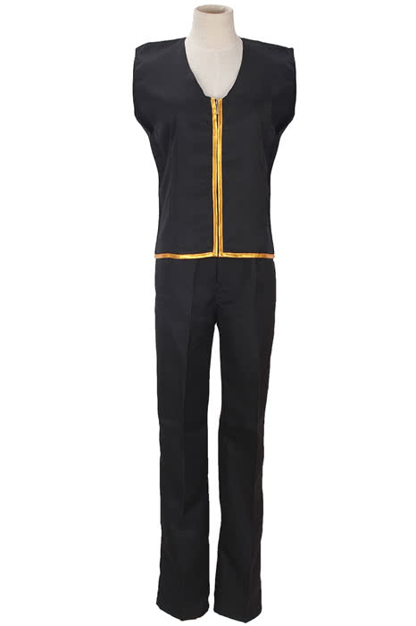 Gintama Earthworks Fourteen Lang Cosplay Costume Shinsengumi Uniform Black Uniform