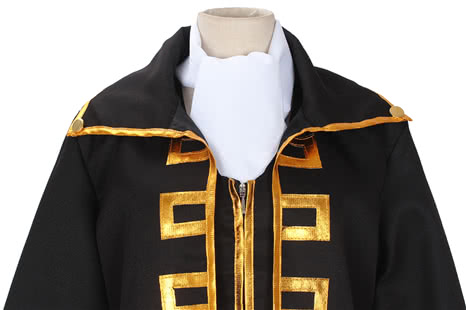 Gintama Earthworks Fourteen Lang Cosplay Costume Shinsengumi Uniform Black Uniform