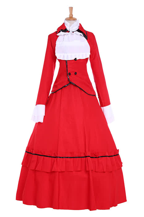 Black Butler Angelina Dulles "Madame Red" Cosplay Costumes
