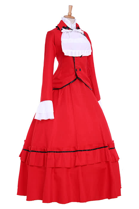 Black Butler Angelina Dulles "Madame Red" Cosplay Costumes