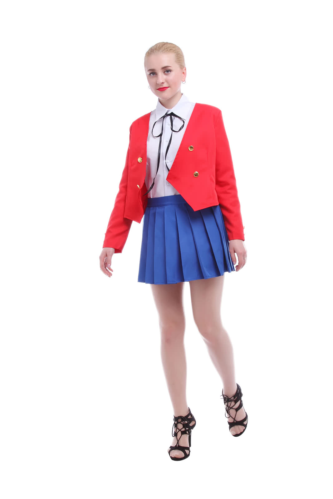 Toradora! Tiger and Dragon Aisaka Taiga Red Uniform Cosplay Costumes