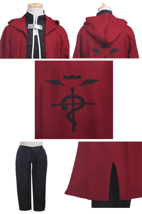 Anime Fullmetal Alchemist Edward Elric Cosplay Costume Generation One Full Set