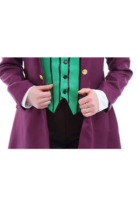 Black Butler Ⅱ Purple Anime Cosplay Costume of Alois Trancy Clothes