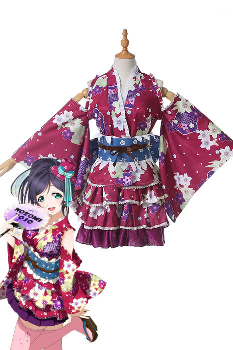 Love Live Nozomi Tojo Kimono Anime Cosplay Costumes