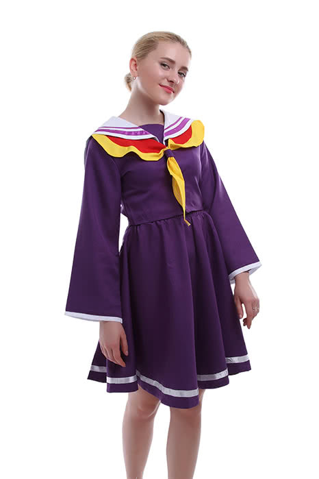 No Game NO Life Shiro Japanese Sailor Suit Cosplay Costumes