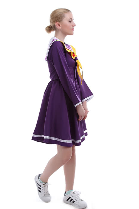 No Game NO Life Shiro Japanese Sailor Suit Cosplay Costumes