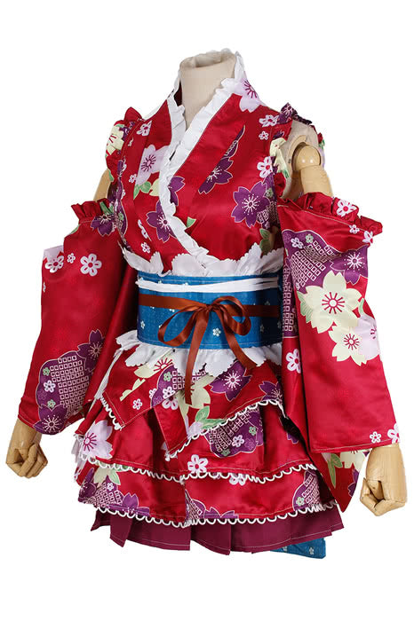 Love Live Bathrobe Awakening Nozomi Tojo Red Cosplay Costume Special