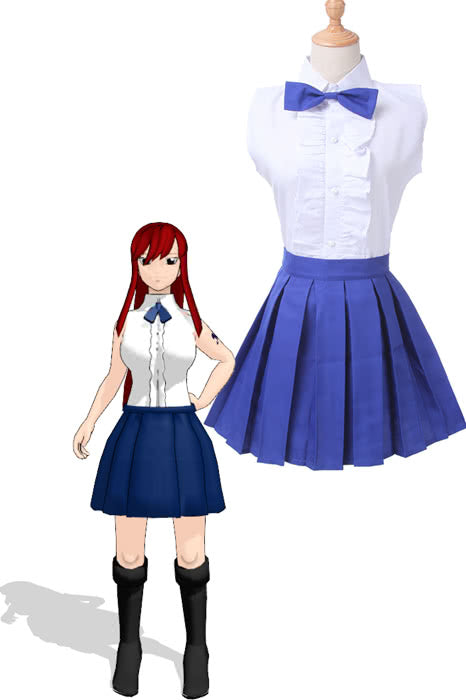 Fairy Tail Erza Scarlet Female Fancy Dress Anime Cosplay Costumes