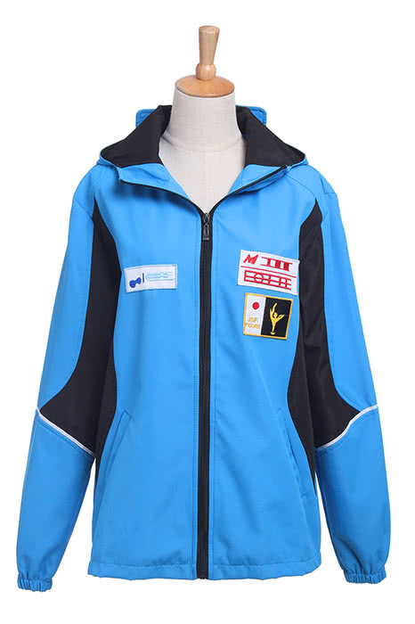 Yuri on Ice Yuri Katsuki Blue Sportswear Jacket Cosplay Costumes