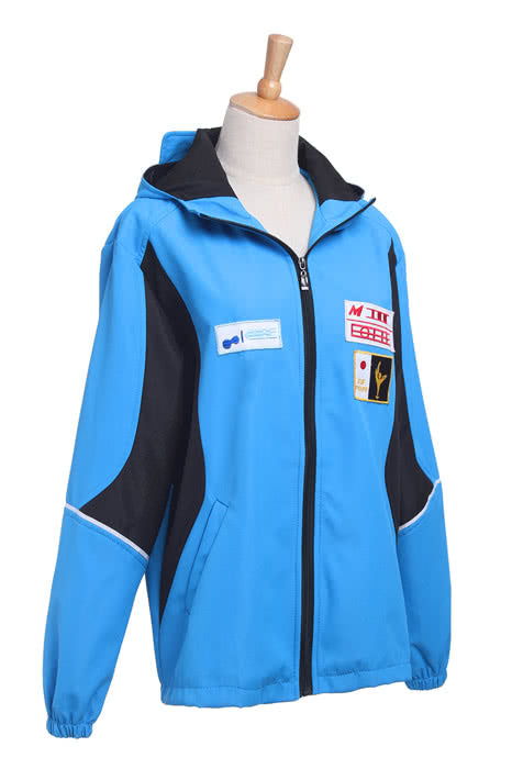 Yuri on Ice Yuri Katsuki Blue Sportswear Jacket Cosplay Costumes