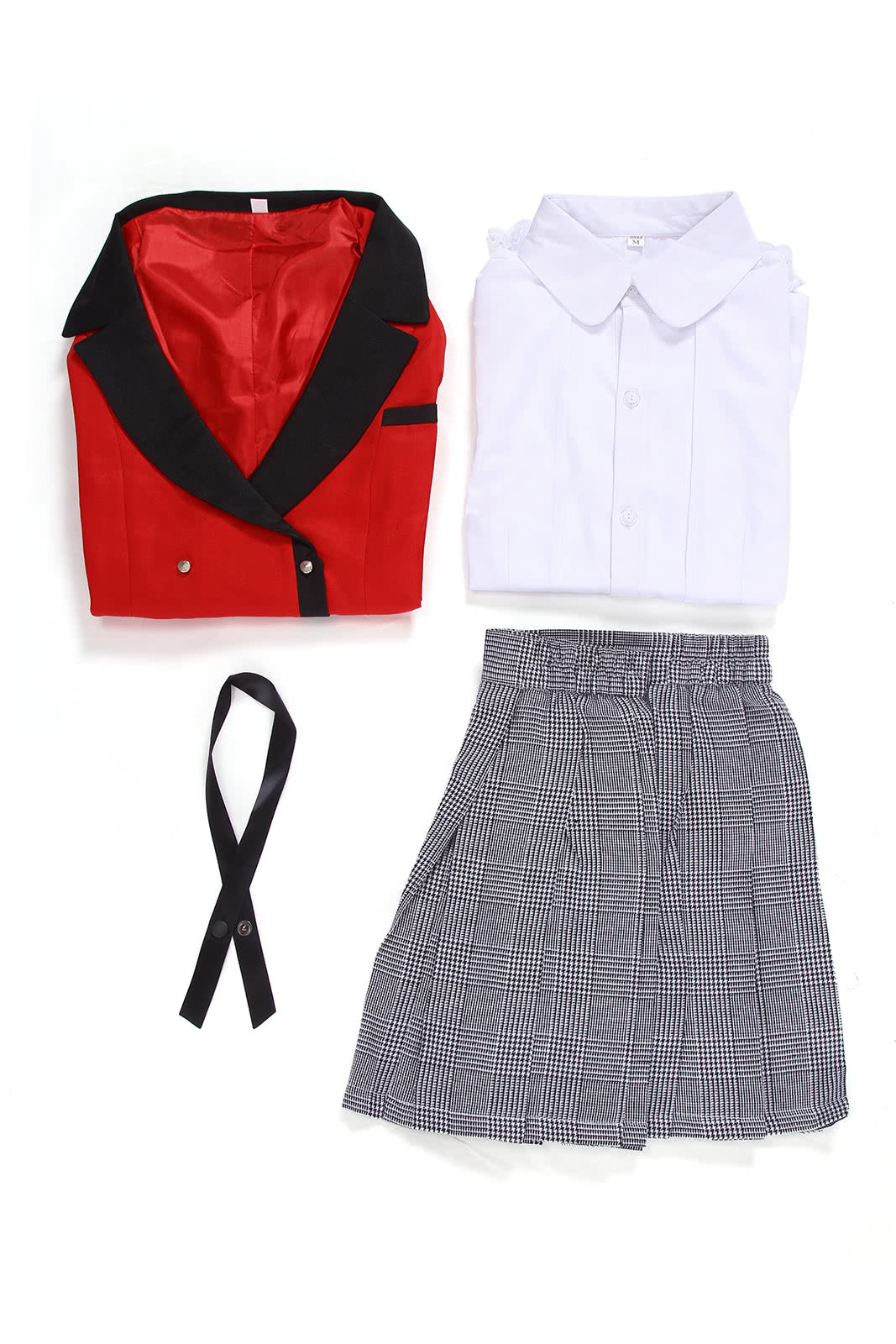 Kakegurui Momobami Kirari Red Uniform Cosplay Costumes