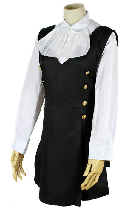 Inu x Boku SS Shirakiin Ririchiyo and Roromiya Karuta Cosplay Costume Black Dress