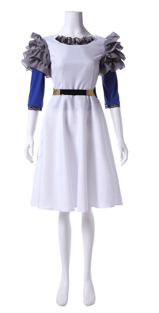 Tokyo Ghoul Rize Kamishiro Fancy White Dress Cosplay Costume