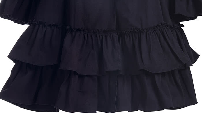 Sweet Love Cute Grey Short Dress With Bowknot Lolita Cosplay Costumes