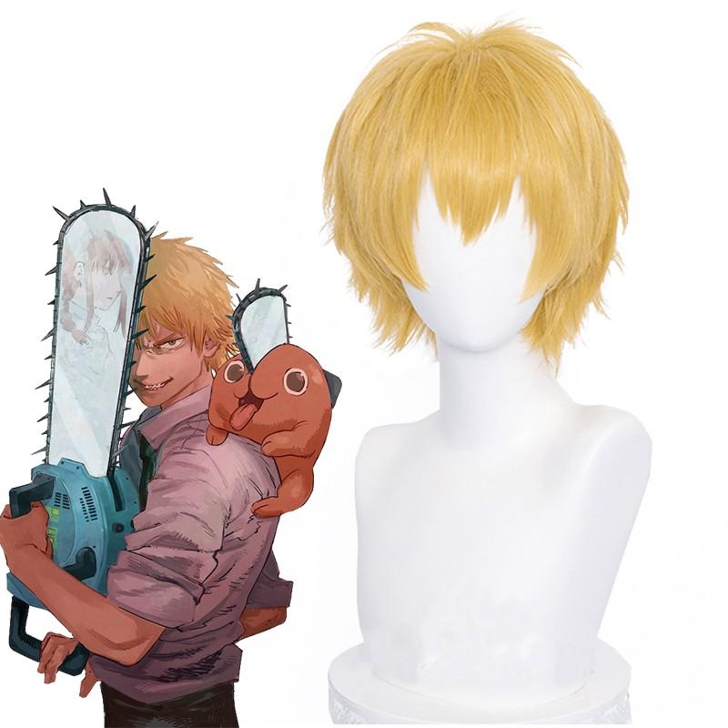 Chainsaw Man Denji Short Blonde Cosplay Wigs