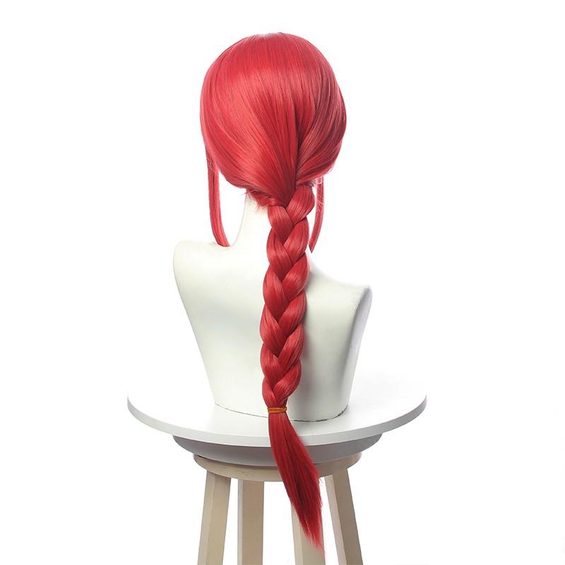 Chainsaw Man Makima Orange Weave Cosplay Wigs