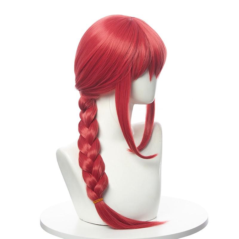 Chainsaw Man Makima Orange Weave Cosplay Wigs