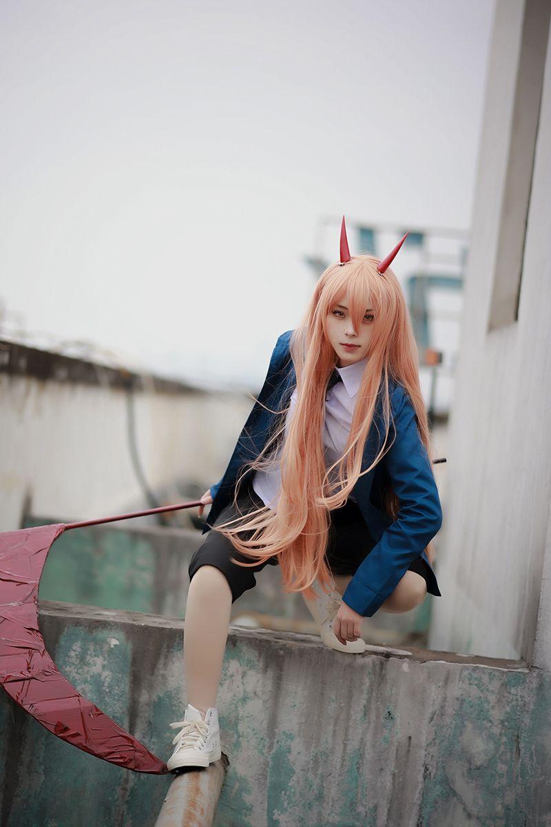 Chainsaw Man Power Blue Cosplay Costume