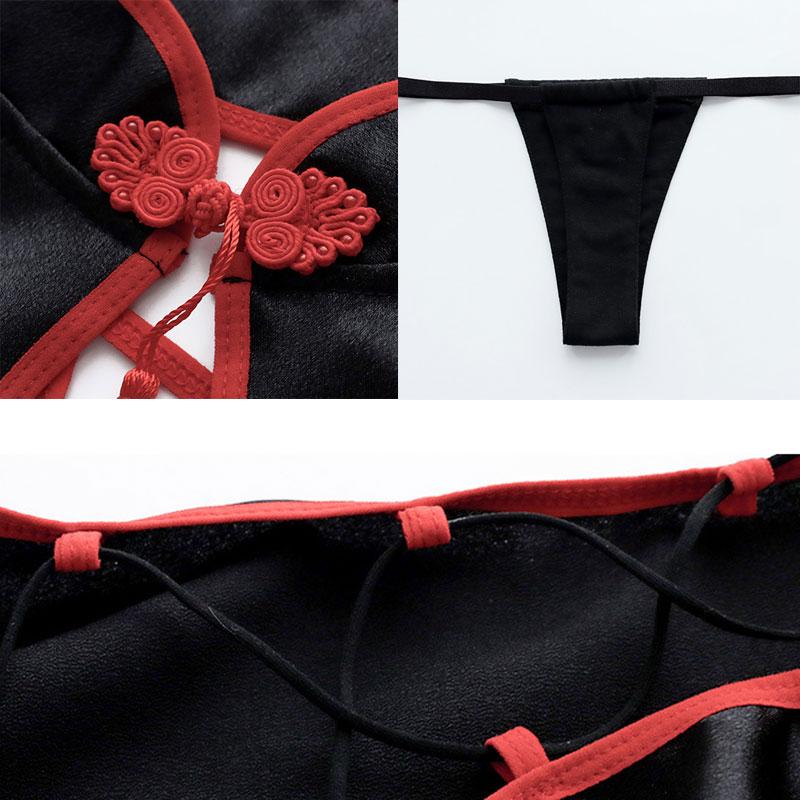 Cheongsam Straps sexy Lingerie Cosplay Costume